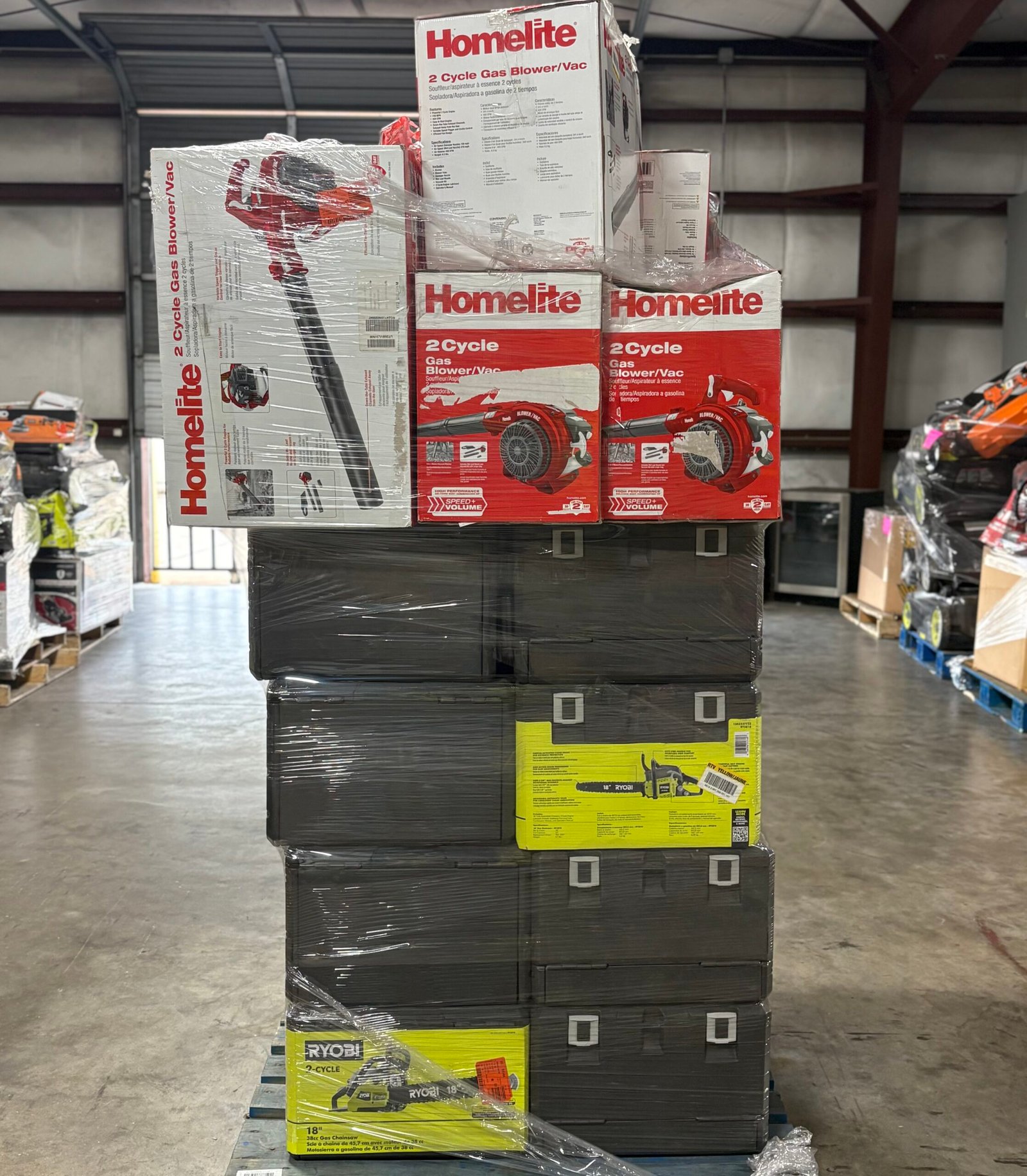 Gas Chainsaw and Blower Pallet